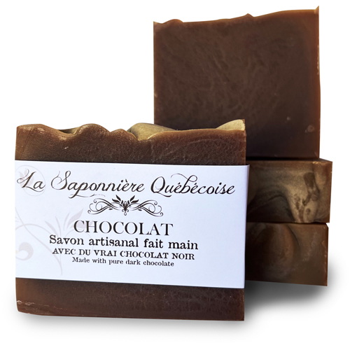 savon naturel et artisanal fait main au vrai chocolat