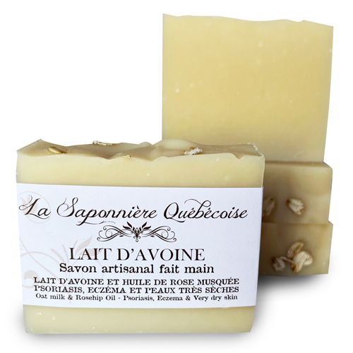 Savon Lait d'Avoine saponifié à froid - Alternative la Savonnerie