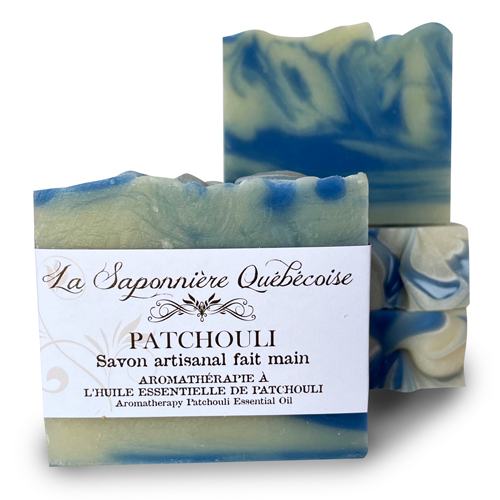 savon naturel et artisanal fait main au patchouli