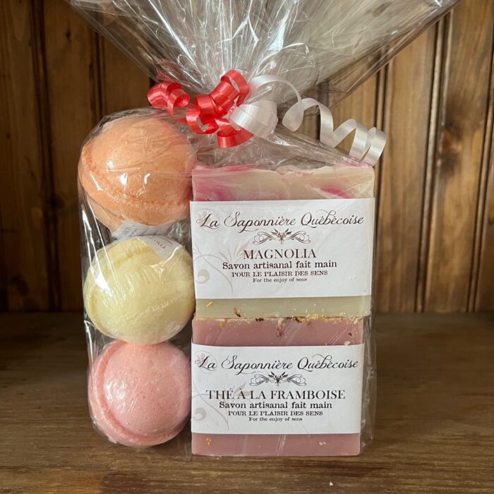 Emballage-cadeau savons et boules moussantes